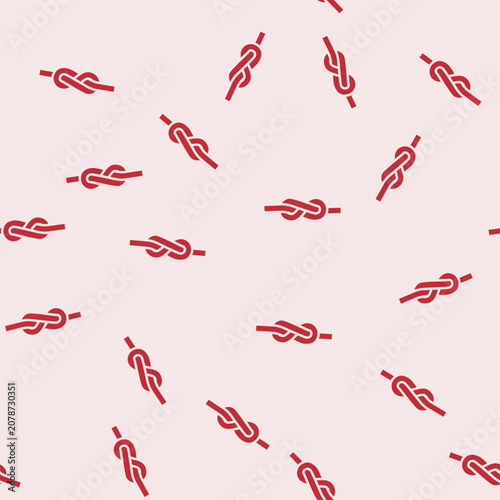 Tableau sur toile figure eight nautical knot vector glyph seamless pattern figure eight nautical k