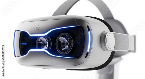 Futuristic Virtual Reality Headset with Advanced Technology.