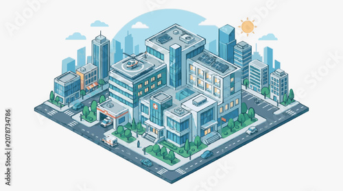 Photos Urban Skyline Cityscape with Modern Buildings.