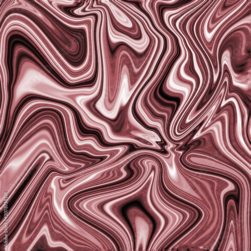 Elegant liquid marble texture with swirling silver and gold patterns
