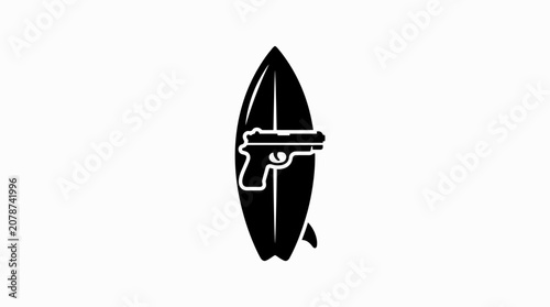 Surfing Gun Icon