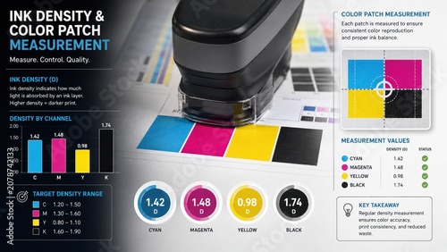 Ink Density Measurement on CMYK Control Patches