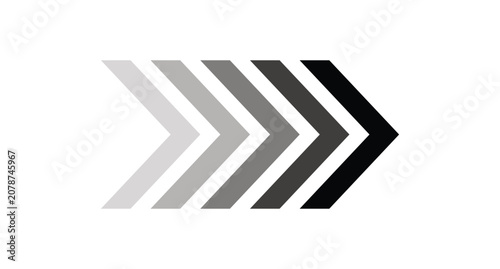 right arrow on white background. direction arrow icon motion, right arrow sign animation concept. right business arrow