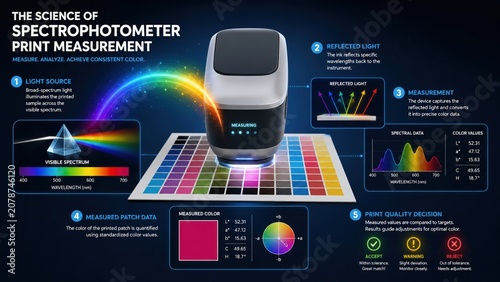 Color Science of Spectrophotometer Print Measurement