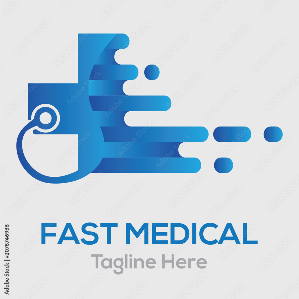 Fototapeta premium Health Care, Medical, Medicine, Hospital, Medicare, Simple Healthcare Design Template Vector Print