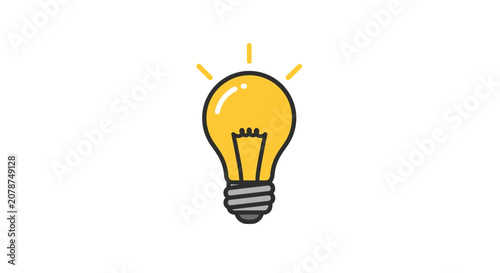Light Bulb Vector Illustration