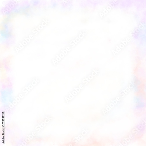 Soft Pastel Watercolor Border for background.