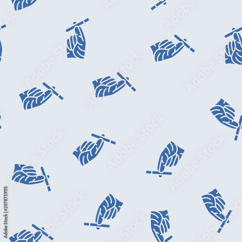 Fotografie gloved hand holding toxic sample chemical pollution vector glyph seamless patter