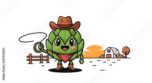 Farmer holding basket of fresh vegetables smiling.