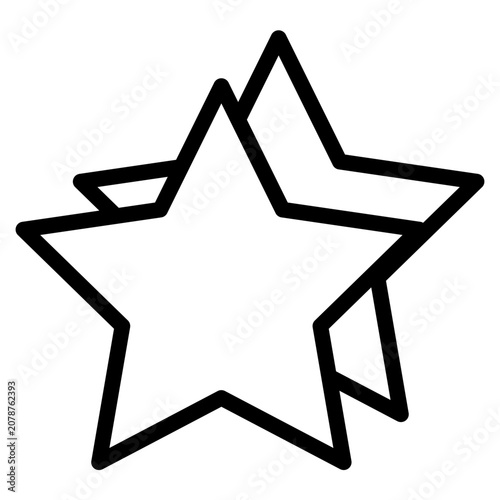 Star icon. Star vector collection. Modern simple stars. Vector illustration.