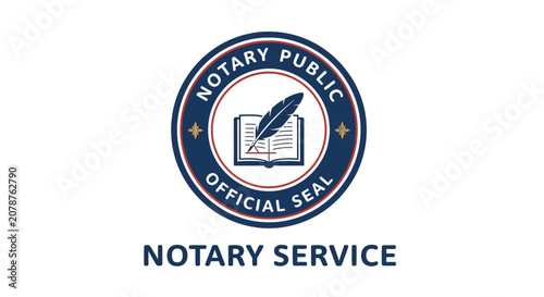 Fotografie Notary Public Seal Graphic