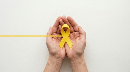Hands Holding Ribbon