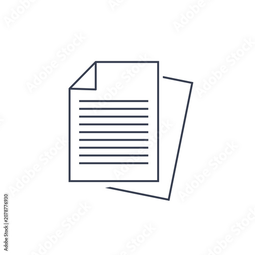 Document Management, Document File Icon Isolated