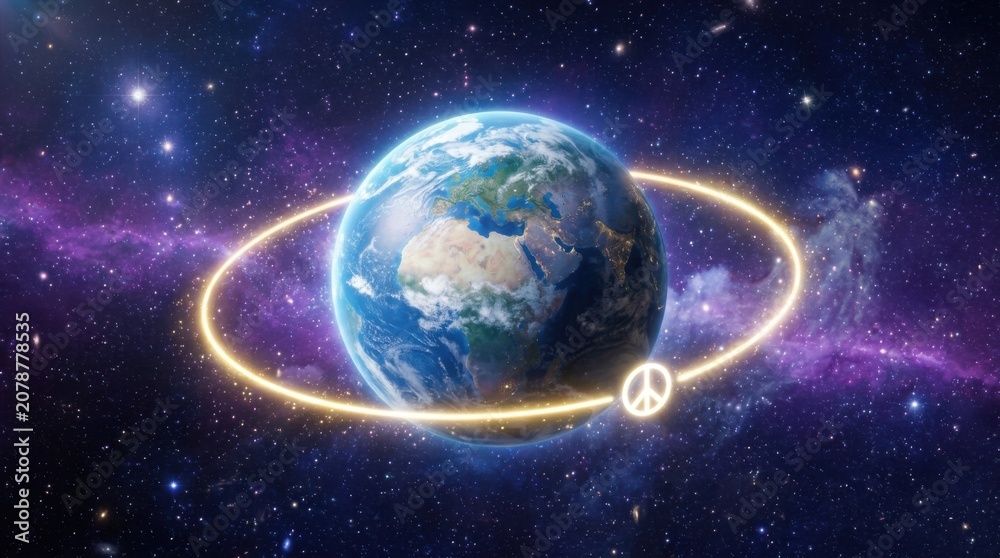 Obraz premium Earth Peace Orbit