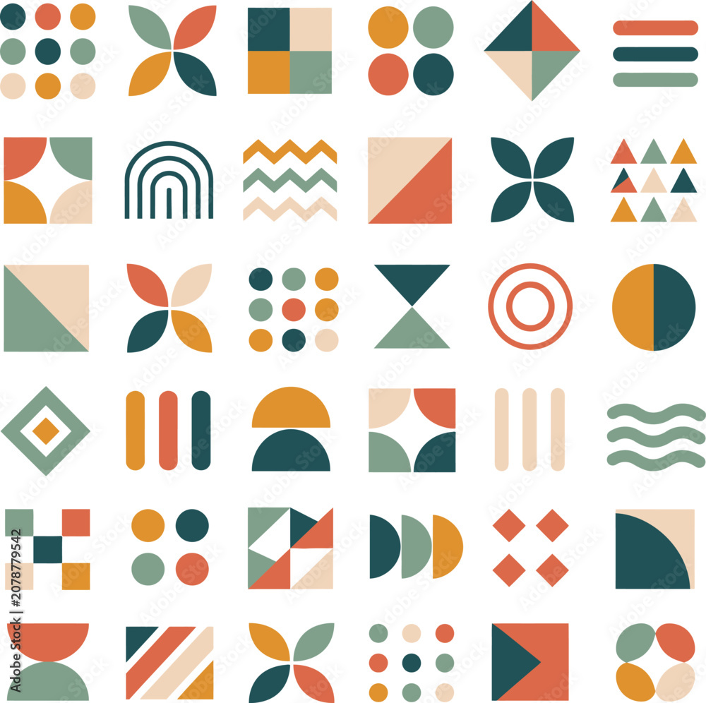 Fototapeta premium Set of Decorative Ornament Vector Collection