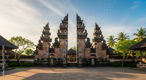 Traditional Balinese temple gate