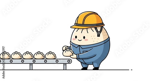 Construction worker with hard hat and yellow vest.