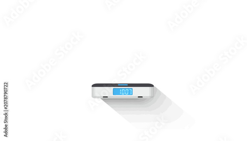 Canvastavla Modern digital bathroom scale device.