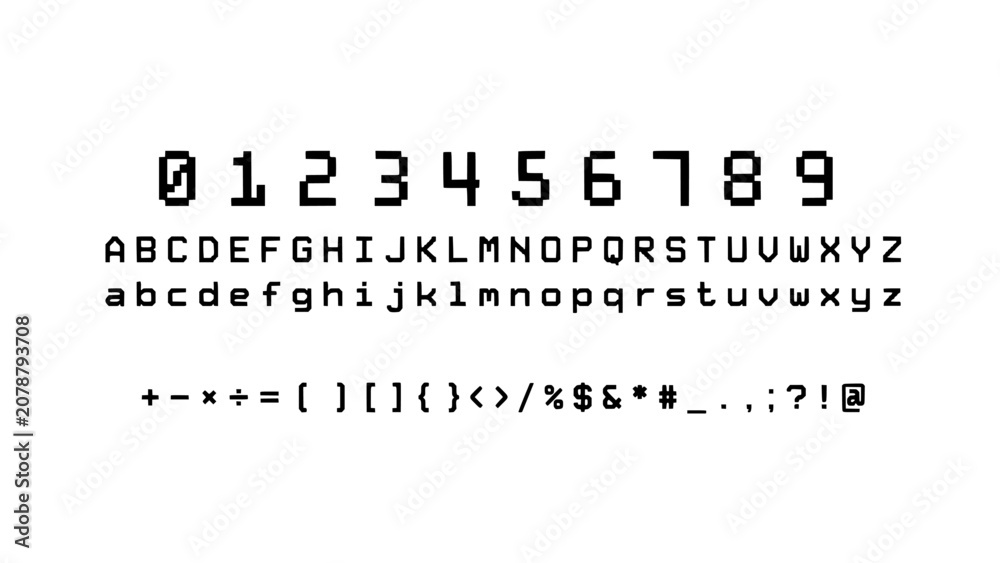 Obraz premium Symbolic Digital Display of Alphanumeric Characters and Math Symbols on Monochrome Typography Background