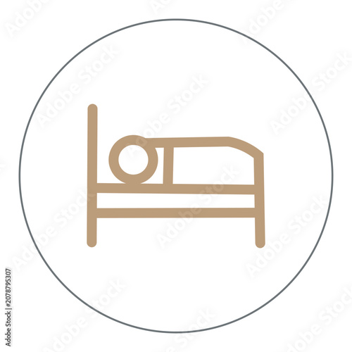 vector illustration of a hand made sign for hotel