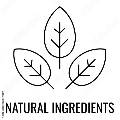 Natural Ingredients Line Icon With Editable Stroke