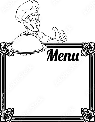 A chef cook man cartoon cha...