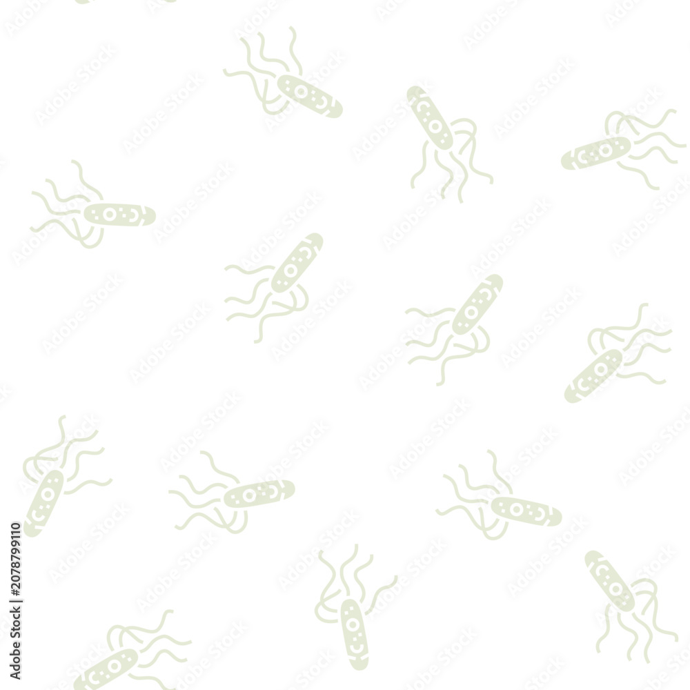 Fototapeta premium cell bacteria virus vector glyph seamless pattern cell bacteria virus sign illustration