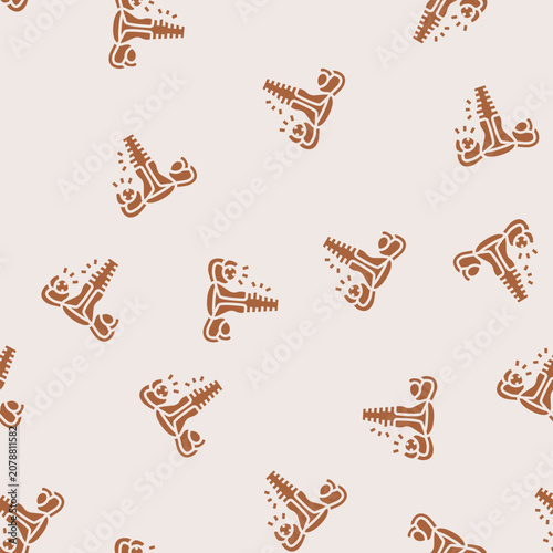 pelvic inflammatory woman disease vector glyph seamless pattern pelvic inflammatory woman disease sign illustration