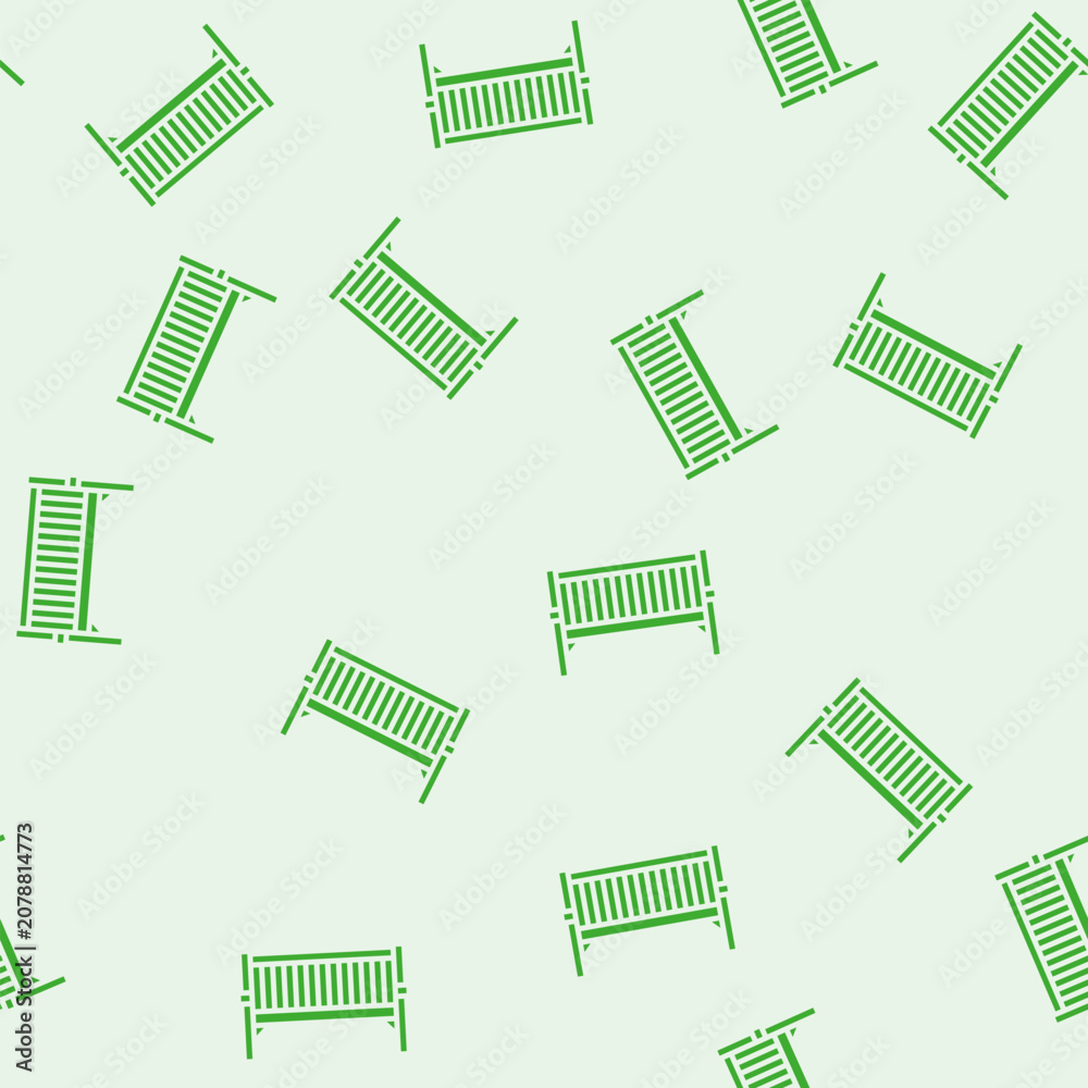 Fototapeta premium bench outdoor furniture vector glyph seamless pattern bench outdoor furniture sign illustration