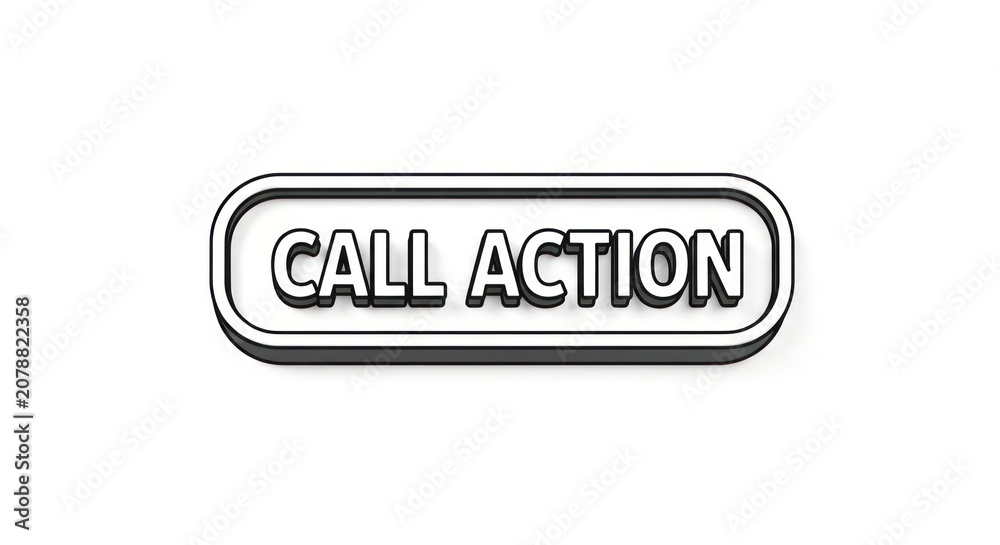 Obraz premium Call to action button graphic design.