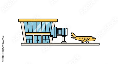 Airplane terminal building airport travel.