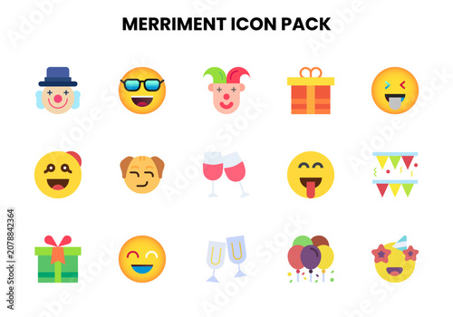Photos Merriment Flat UI Icons Pack