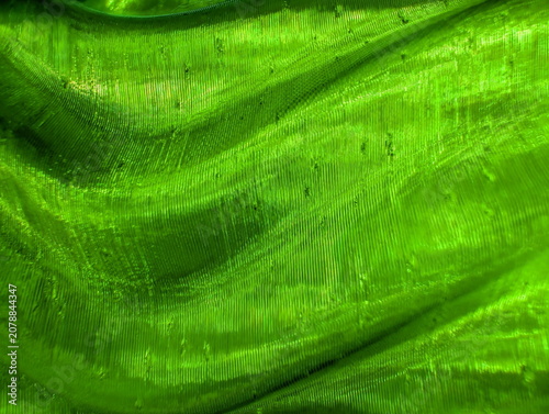 Quadro su tela Vibrant Green Abstract Ribbed Surface Texture