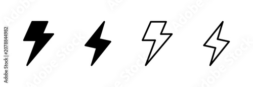 Photos Lightning icon symbol for apps and websites