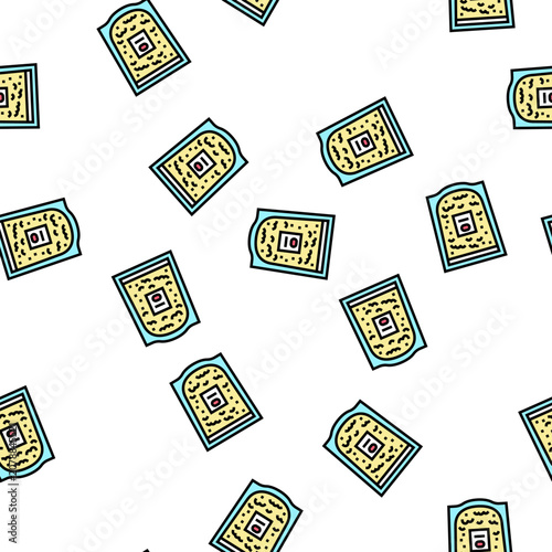 фотографія colloidal oatmeal vector seamless pattern colloidal oatmeal sign illustration