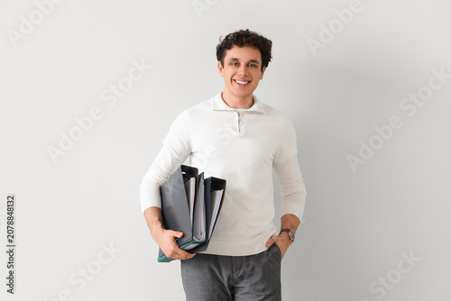 Young male business consult...