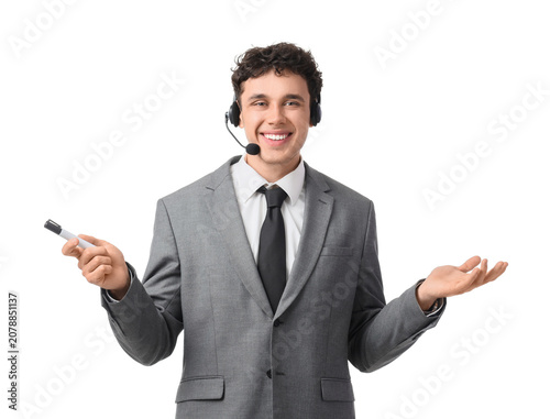Young male online business ...