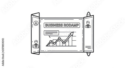 Business planning and strategy development concept.
