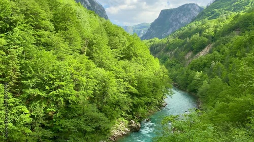 Montenegro view along Tara River Canyon Durmitor National Park
