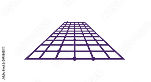 Photos Purple perspective grid receding into infinity