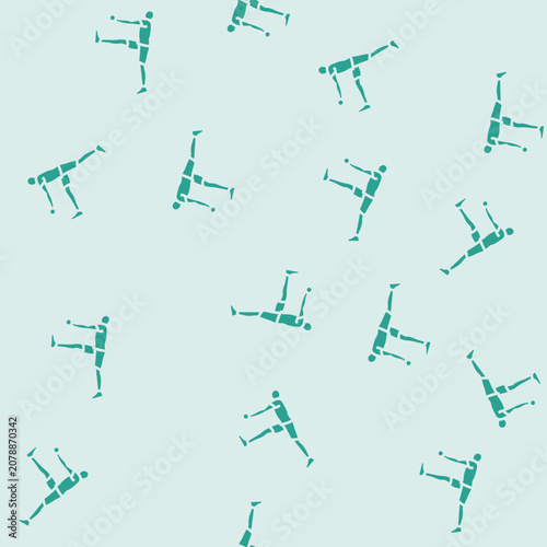 single leg deadlifts fitness exercise vector glyph seamless pattern single leg deadlifts fitness exercise sign illustration