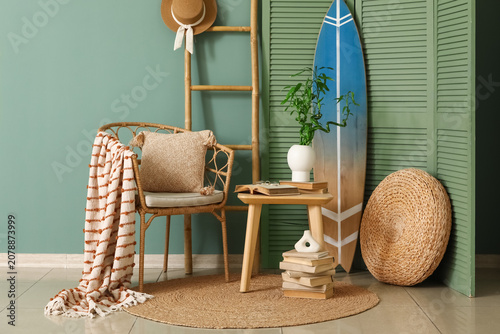 Interior of living room wit...