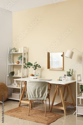 Interior of dressing room w...