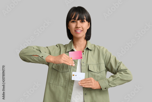 Beautiful young woman with ...