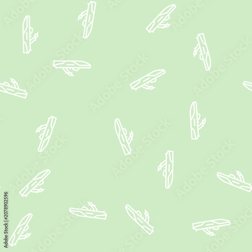 Obraz na plátně wakeboard ski boat vector line seamless pattern wakeboard ski boat sign illustra