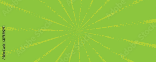 Konstfotografi Cute and pop background illustration of concentrated lines with twinkling (yello