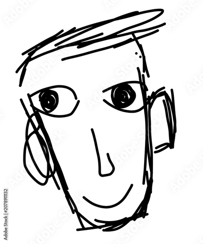 cartoon character of man