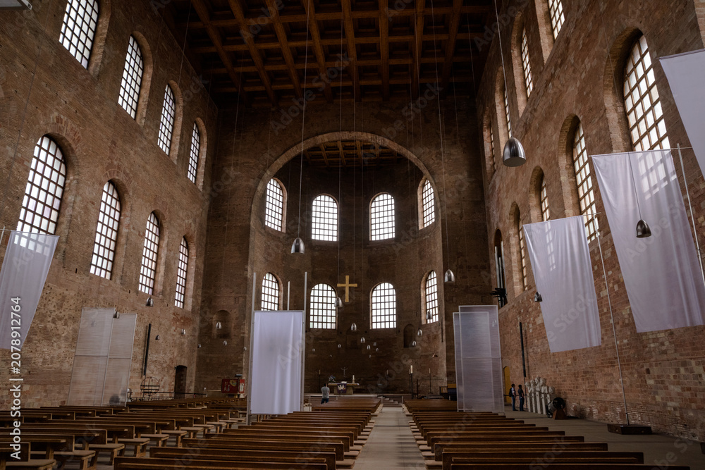 Fototapeta premium Views from the Basilica of Constantine in the city of Trier, Germany