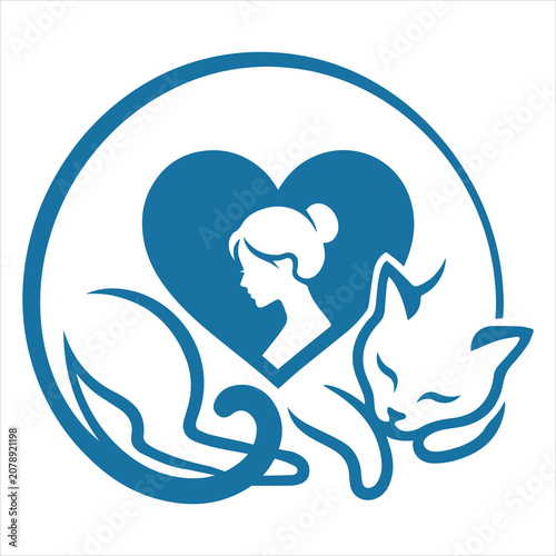Woman Dancing Inside Cat Silhouette SVG 1