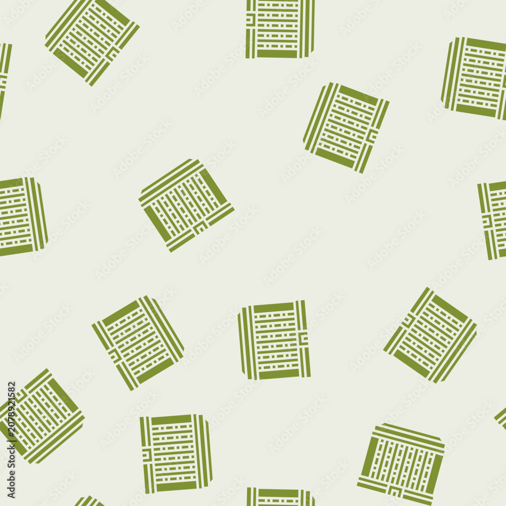 Obraz premium currency bank building vector glyph seamless pattern currency bank building sign illustration